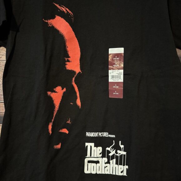 The Godfather Men's Black Small Graphic T-Shirt Paramount Pictures Movie Tee - Picture 2 of 6